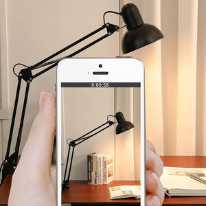 Foldable Desk Lamp Clip on Light Telescopic Eye Protection Retro Bedroom Office Computer Table Lamp Home Decor for E27 Bulb