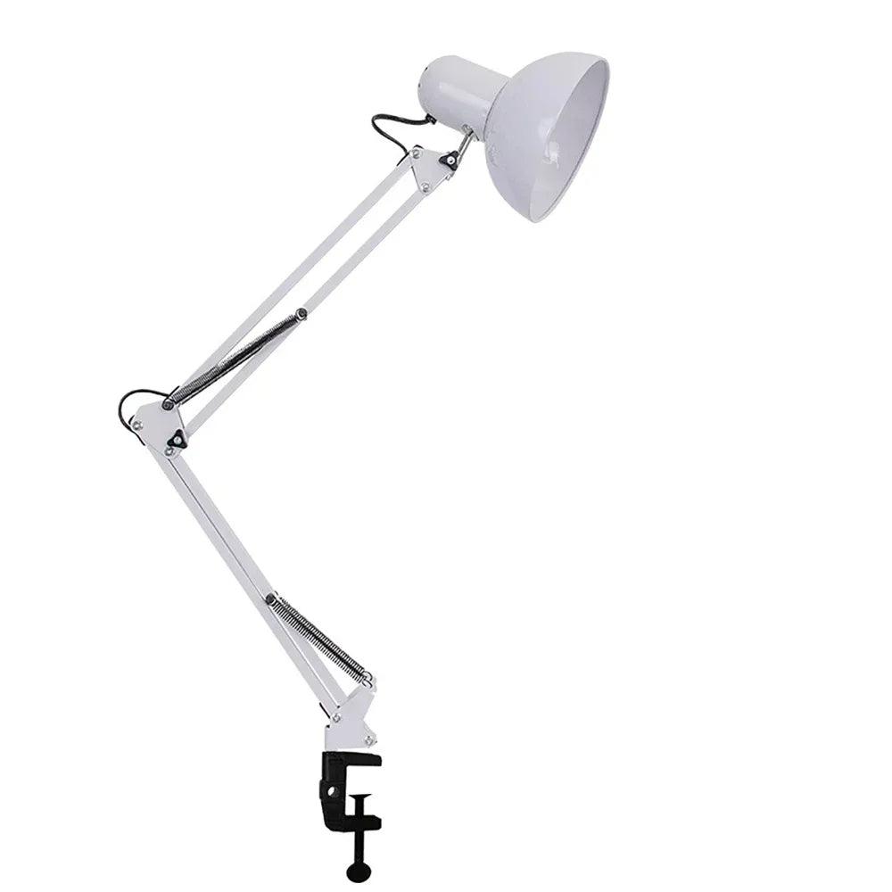 Foldable Desk Lamp Clip on Light Telescopic Eye Protection Retro Bedroom Office Computer Table Lamp Home Decor for E27 Bulb