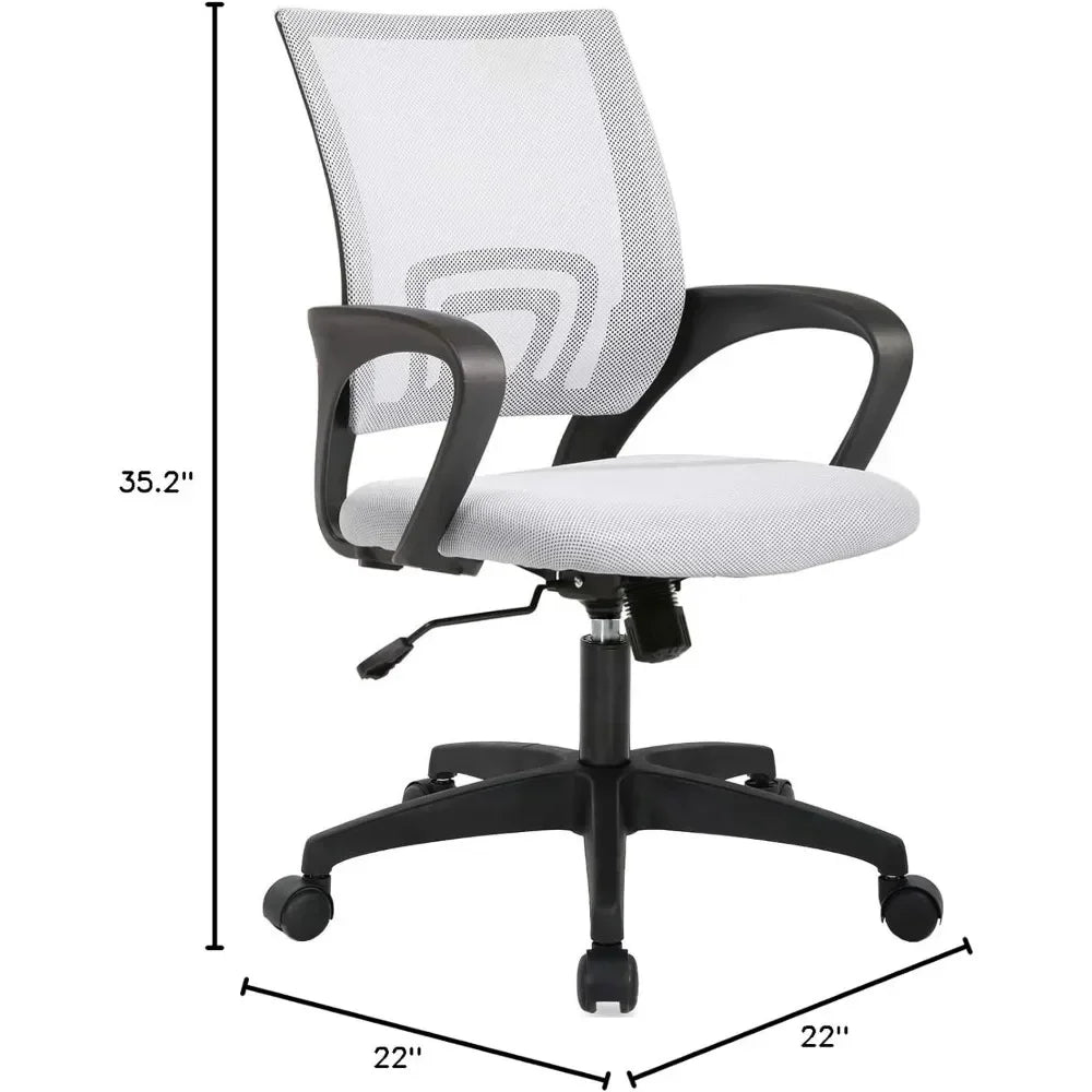 Free Shipping Office Chair Home Office Chair Ergonomic Desk Chair Mesh Computer With Lumbar Support Armrest Chairs Swivel