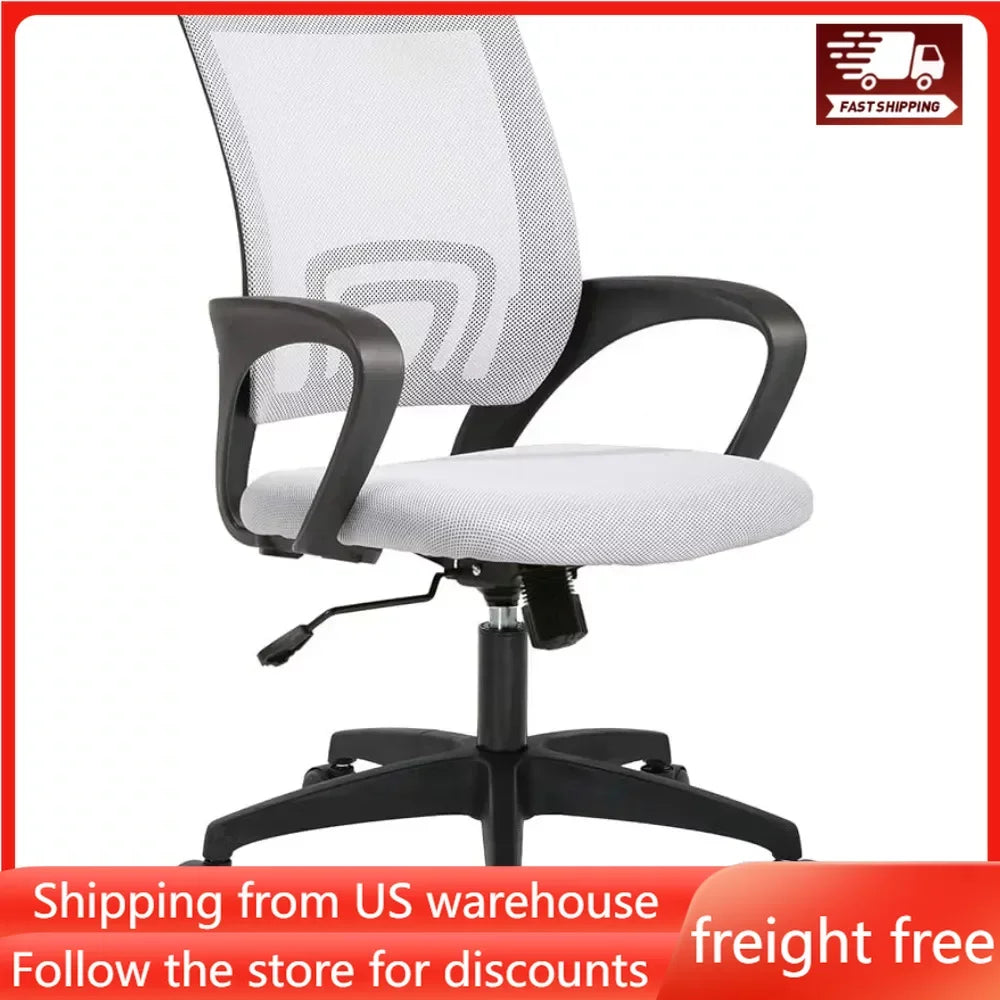 Free Shipping Office Chair Home Office Chair Ergonomic Desk Chair Mesh Computer With Lumbar Support Armrest Chairs Swivel