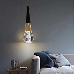 Fumi Black Gold Modern Pendant Light, Integrated LED Bubble Acrylic Pendant lamp, Illuminated Ceiling Pendant Lights Over The K