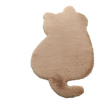 Funny Cute Cat Shape Rug Simulated Rabbit Hair Plush Carpet For Living Room Children Room Home Decor Floor Mats 러그 카페트