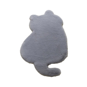 Funny Cute Cat Shape Rug Simulated Rabbit Hair Plush Carpet For Living Room Children Room Home Decor Floor Mats 러그 카페트