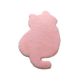 Funny Cute Cat Shape Rug Simulated Rabbit Hair Plush Carpet For Living Room Children Room Home Decor Floor Mats 러그 카페트