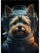 Funny Space Astronaut Dogs French Bulldog Portrait Poster Print Canvas Painting Humor Animal Wall Art For Dog Lover Room Decor