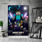 Game Mine C-Crafts Canvas Painting Wall Art Cartoon Poster and Print for Home Backdrop Kids Teens Bedroom Decoration Picture