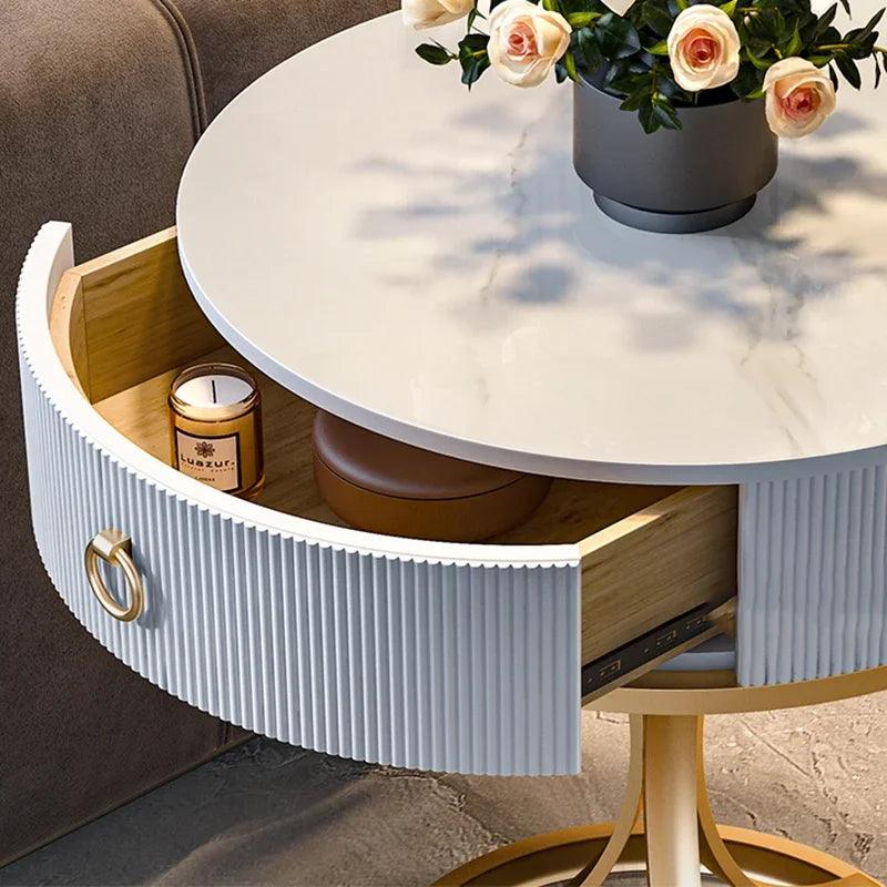 Gold Luxury Fake Coffee Table Books Round Modern Makeup Coffee Tables Living Room Home Furniture Mesas Living Room Furniture