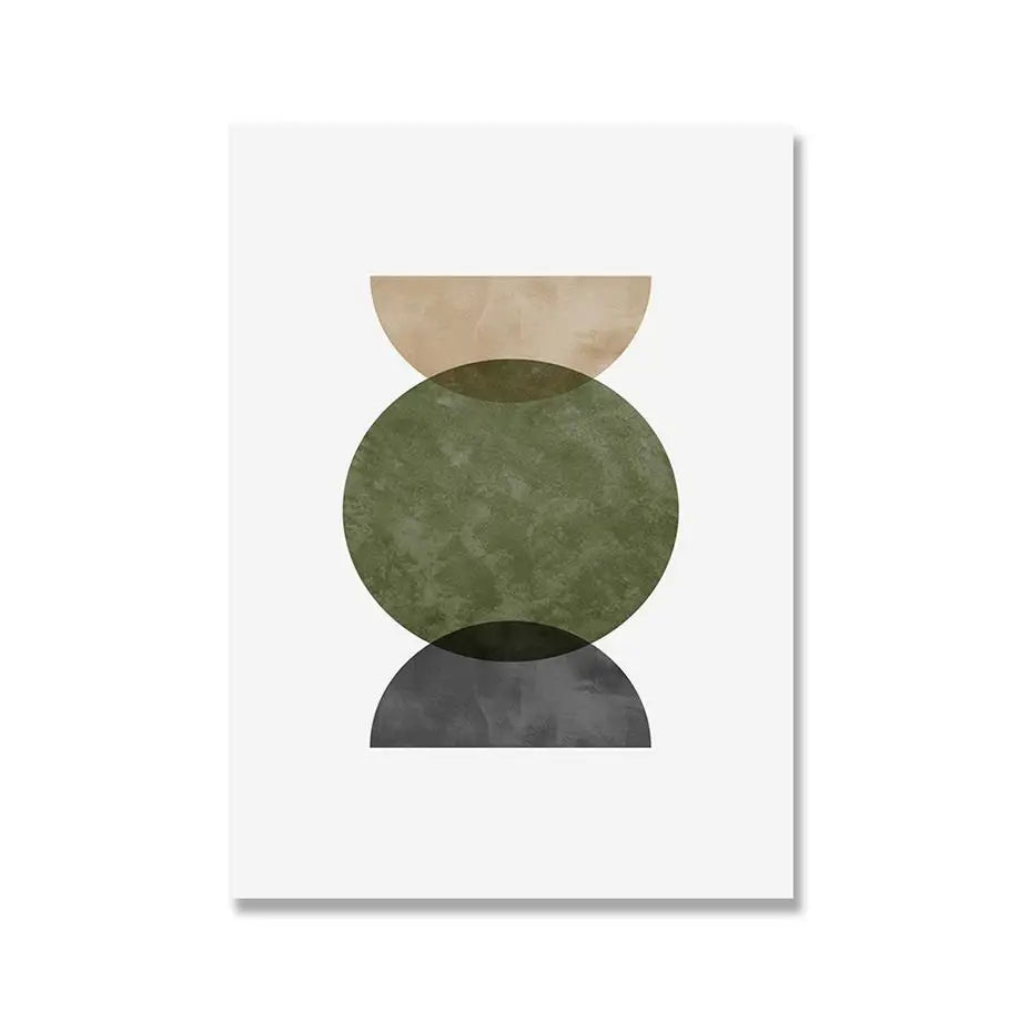 Green Abstract Line Mid Century Minimalist Posters And Prints Wall Art Canvas Painting Wall Pictures For Living Room Home Decor