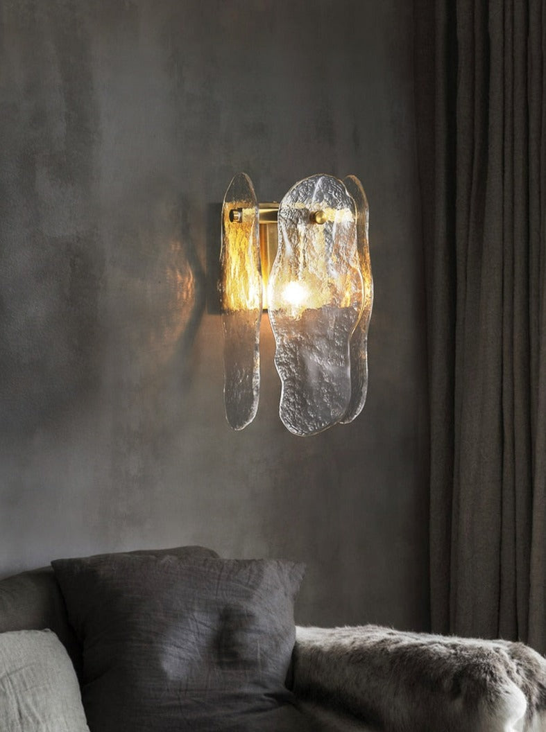 Glass & Copper Wall Sconce