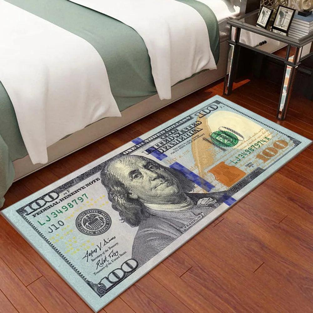 Hallway Entrance Doormat Dollar Money Pattern Living Room Floor Rugs Home Decor Kitchen Absorbent Carpet Anti Slip Bathroom Mat