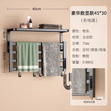 Home Smart Electric Heated Towel Rail Sterilization and Disinfection Bathroom Towel Rack Bathroom New Punch-free Towel Warmers