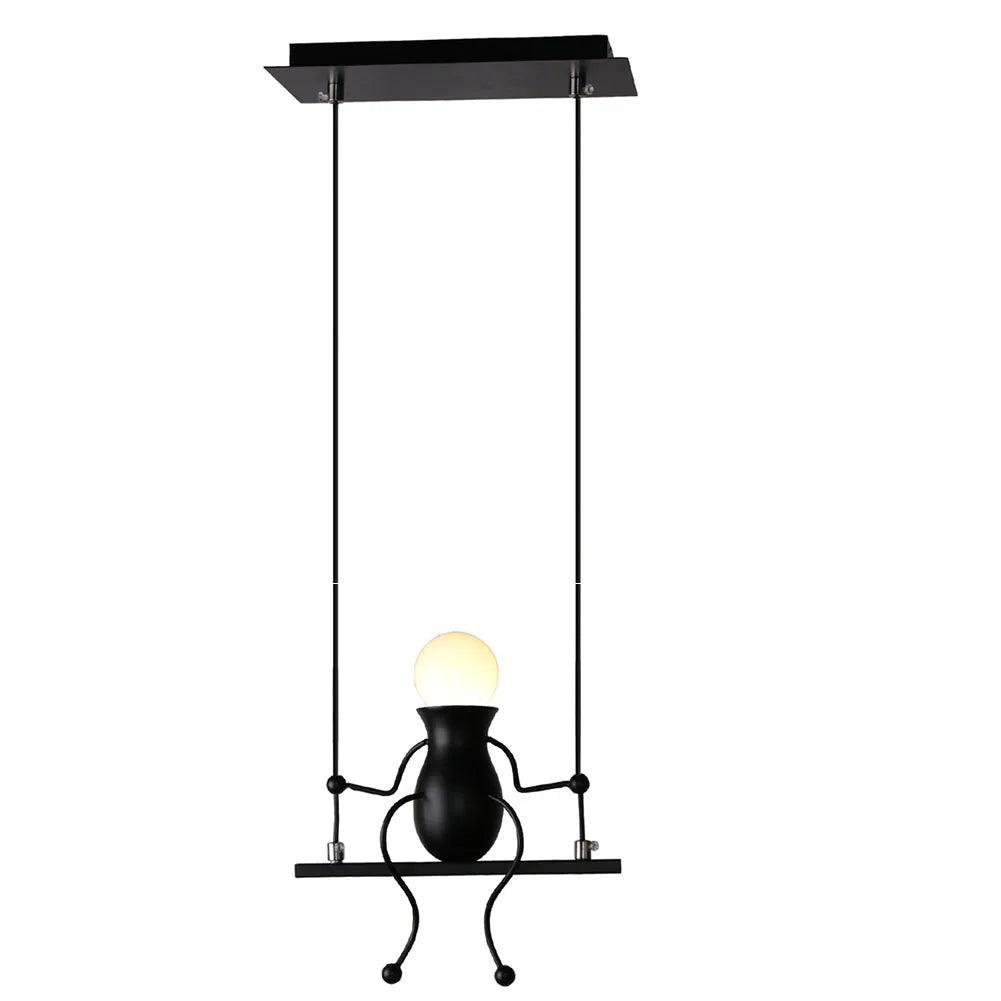 Humanoid Creative Wall Light Modern Simple Little Man Bedside Lamp Sconce Indoor Decor Hanging Lighting for Children Bedroom LED