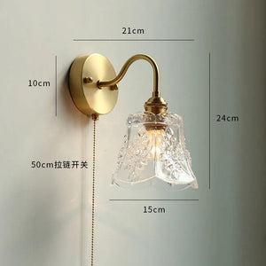 IWHD Ceramic Nordic Modern Wall Lamp Beside Pull China Switch Bathroom Mirror Stair Light Copper LED Wall Sconce Luminaria