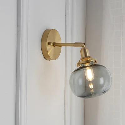 IWHD Pull Chain Nordic Modern Wall Lamp Sconce Beside Bedroom Bathroom Mirror Stair Light Glass Ball Wandlamp Luminaira Lighting