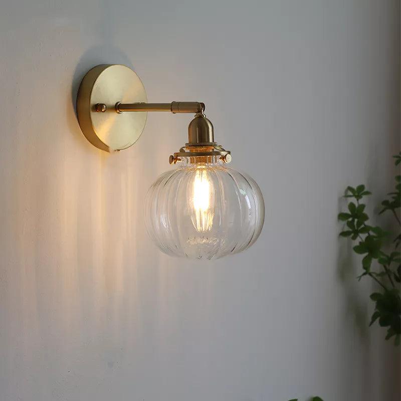 IWHD Pull Chain Nordic Modern Wall Lamp Sconce Beside Bedroom Bathroom Mirror Stair Light Glass Ball Wandlamp Luminaira Lighting