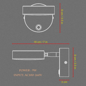 Indoor Lighting For Home Touch Dimming Wall Lamp Modern Minimalist With Switch LED Wall Lights Aisle Beside Room Sconce Fixture