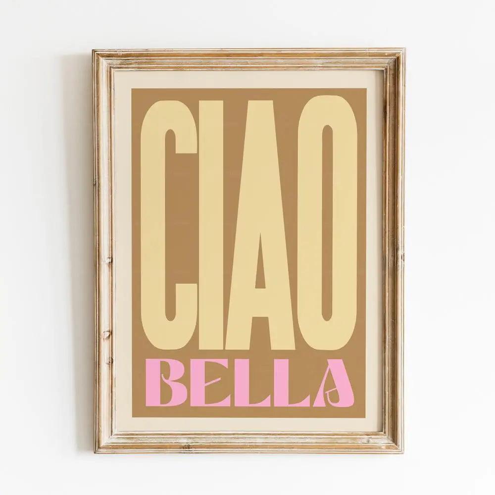 Inspired Ciao Bella Music Lyrics Gig Indie Rock Gift Concert Wall Art Canvas Painting Posters For Living Room Home Decor