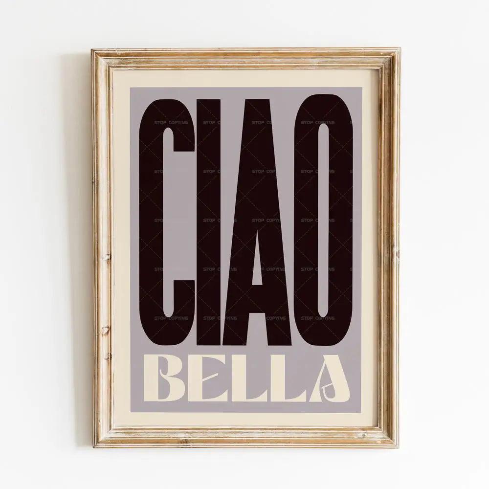 Inspired Ciao Bella Music Lyrics Gig Indie Rock Gift Concert Wall Art Canvas Painting Posters For Living Room Home Decor