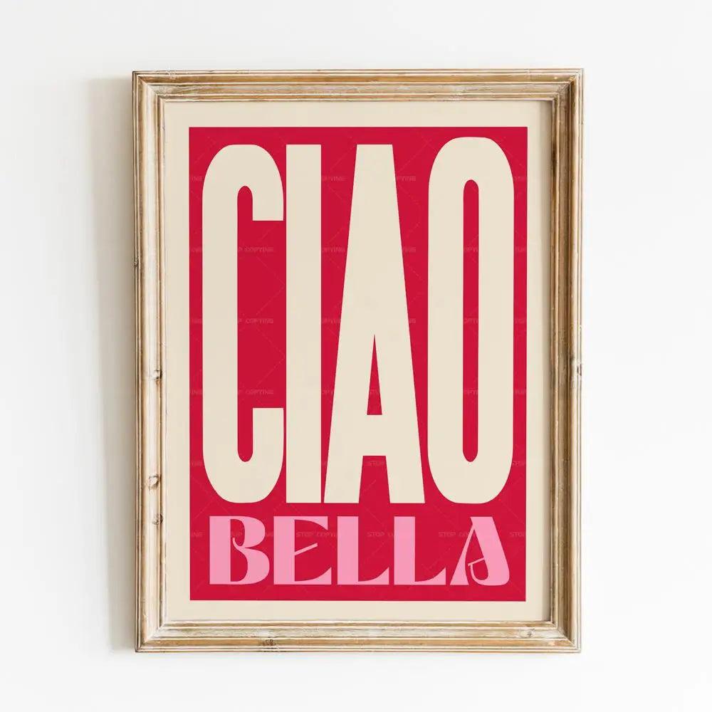 Inspired Ciao Bella Music Lyrics Gig Indie Rock Gift Concert Wall Art Canvas Painting Posters For Living Room Home Decor