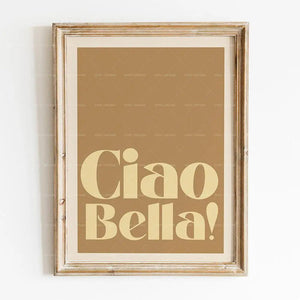 Inspired Ciao Bella Music Lyrics Gig Indie Rock Gift Concert Wall Art Canvas Painting Posters For Living Room Home Decor