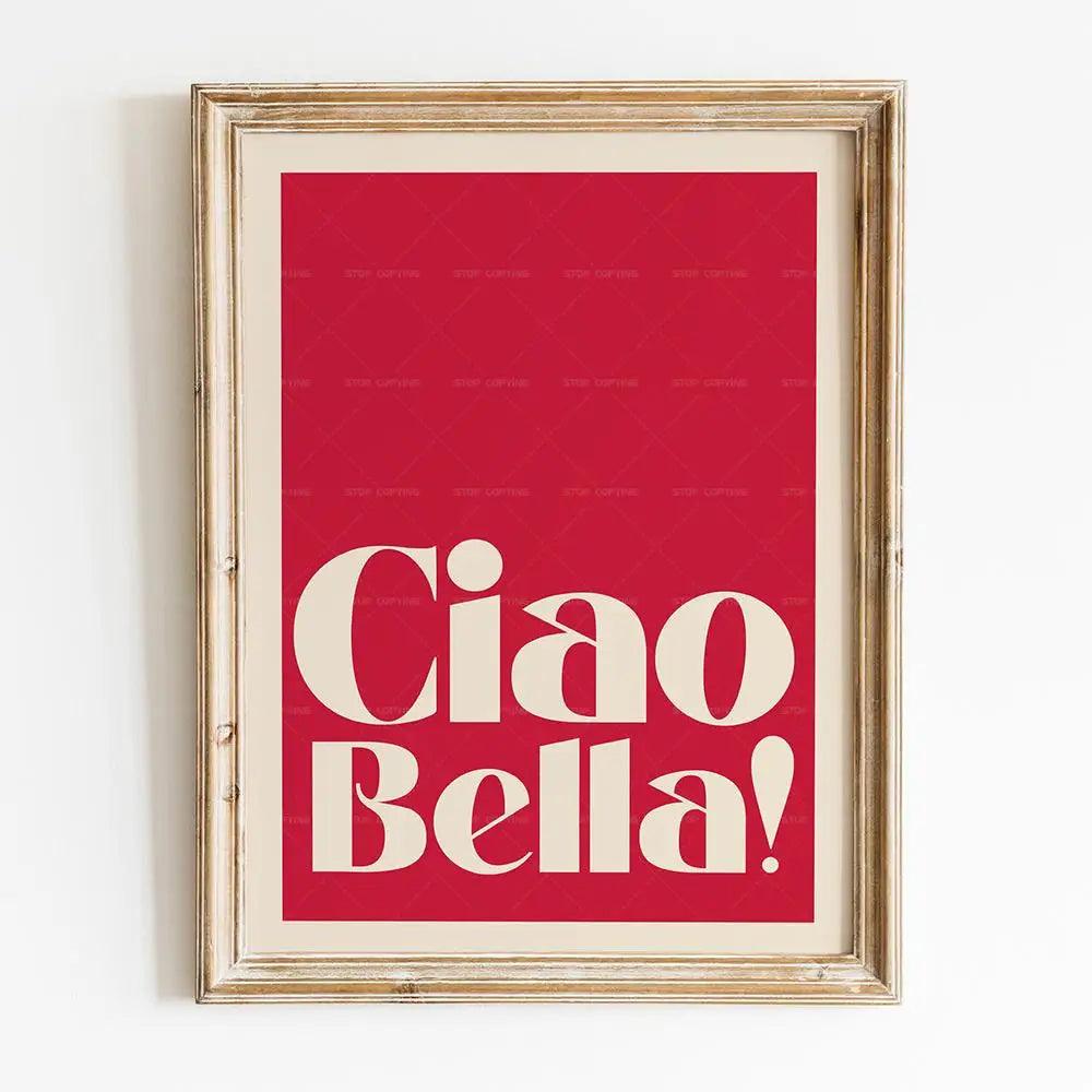 Inspired Ciao Bella Music Lyrics Gig Indie Rock Gift Concert Wall Art Canvas Painting Posters For Living Room Home Decor