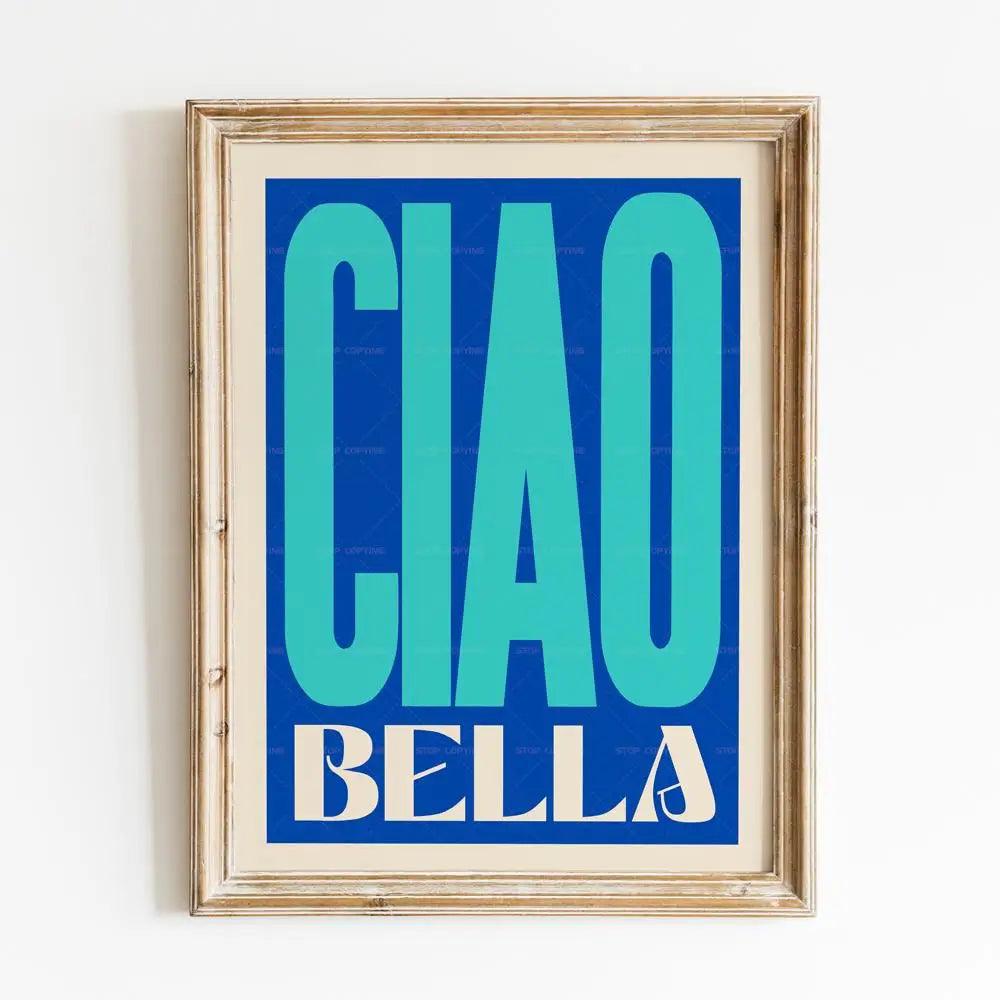 Inspired Ciao Bella Music Lyrics Gig Indie Rock Gift Concert Wall Art Canvas Painting Posters For Living Room Home Decor