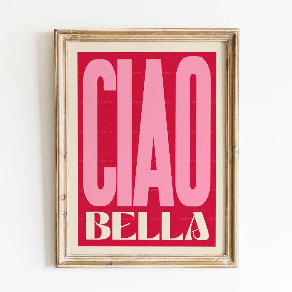 Inspired Ciao Bella Music Lyrics Gig Indie Rock Gift Concert Wall Art Canvas Painting Posters For Living Room Home Decor