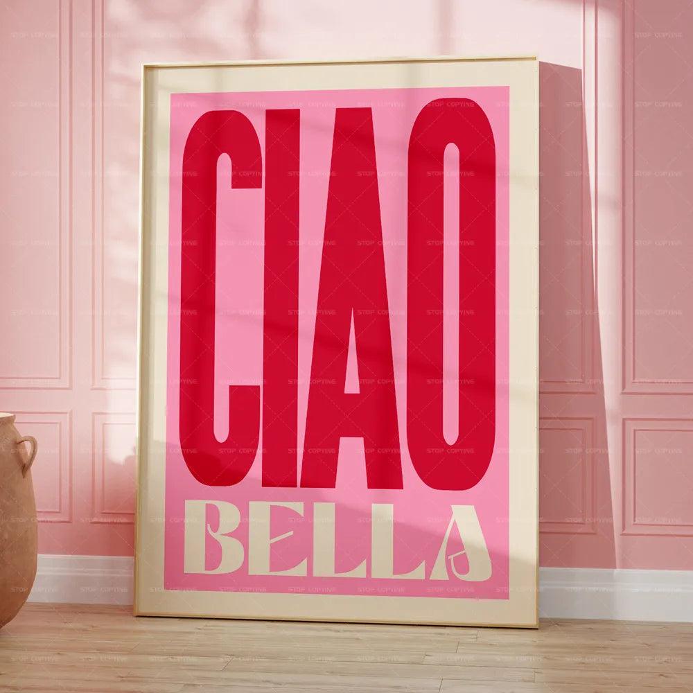 Inspired Ciao Bella Music Lyrics Gig Indie Rock Gift Concert Wall Art Canvas Painting Posters For Living Room Home Decor