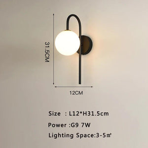 Interior LED Wall Lamp for Background Living Room with 7w G9 Bulb Indoor Wall Lights Wall Sconce for Bedroom Dining Room