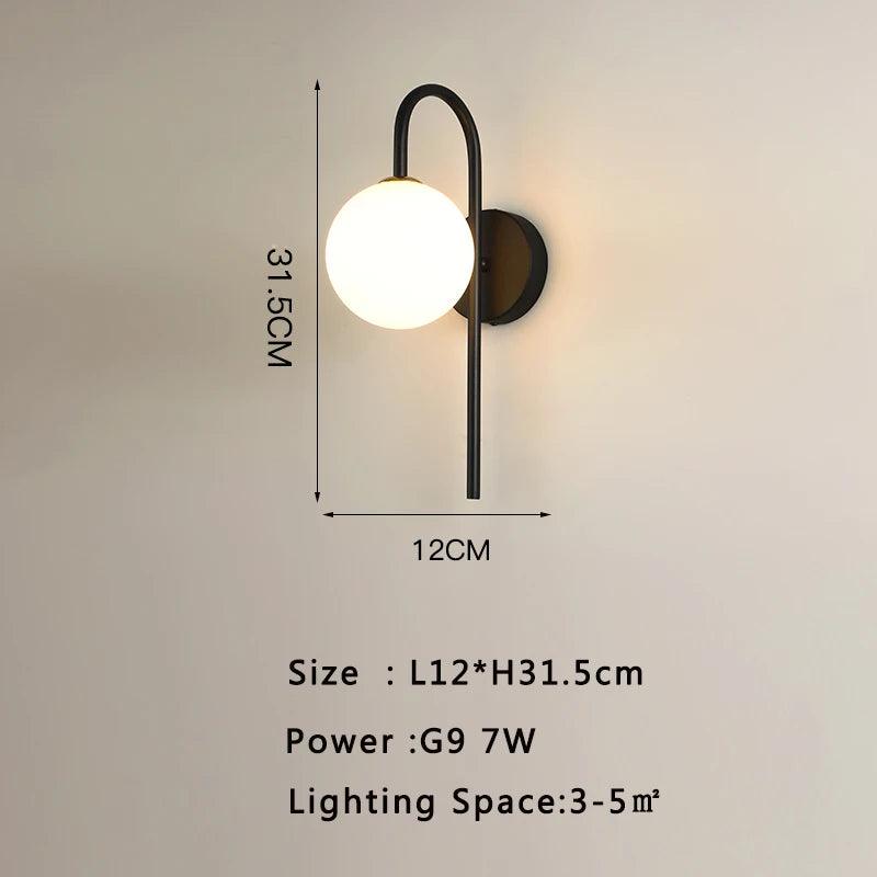 Interior LED Wall Lamp for Background Living Room with 7w G9 Bulb Indoor Wall Lights Wall Sconce for Bedroom Dining Room