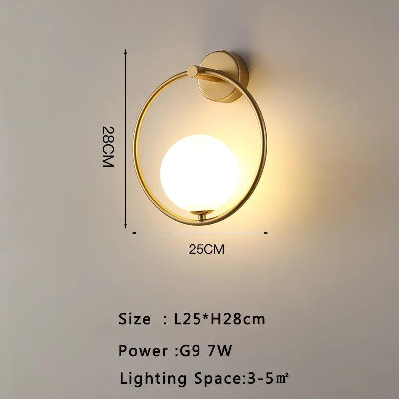 Interior LED Wall Lamp for Background Living Room with 7w G9 Bulb Indoor Wall Lights Wall Sconce for Bedroom Dining Room