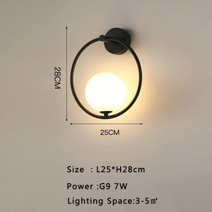 Interior LED Wall Lamp for Background Living Room with 7w G9 Bulb Indoor Wall Lights Wall Sconce for Bedroom Dining Room