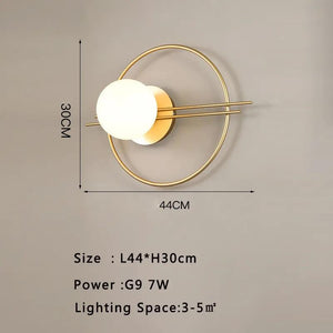 Interior LED Wall Lamp for Background Living Room with 7w G9 Bulb Indoor Wall Lights Wall Sconce for Bedroom Dining Room