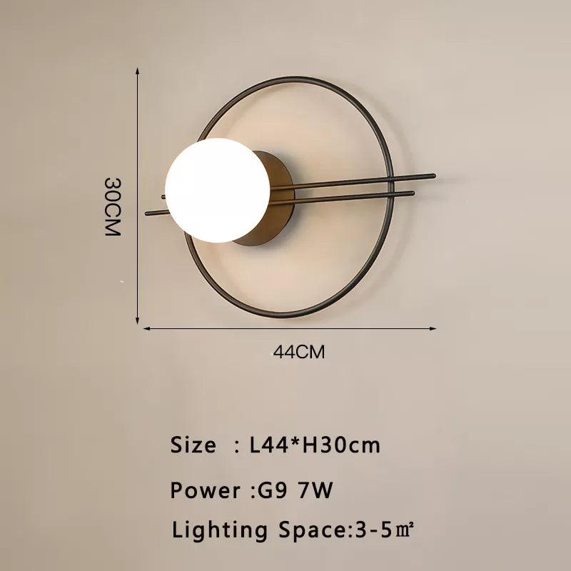 Interior LED Wall Lamp for Background Living Room with 7w G9 Bulb Indoor Wall Lights Wall Sconce for Bedroom Dining Room