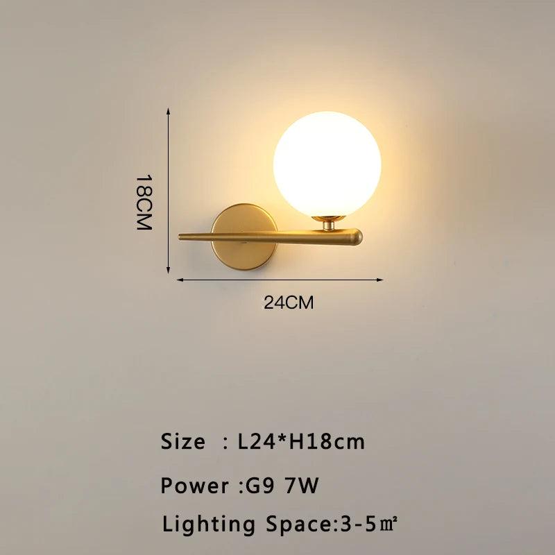 Interior LED Wall Lamp for Background Living Room with 7w G9 Bulb Indoor Wall Lights Wall Sconce for Bedroom Dining Room