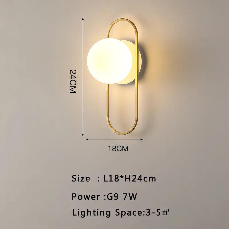 Interior LED Wall Lamp for Background Living Room with 7w G9 Bulb Indoor Wall Lights Wall Sconce for Bedroom Dining Room