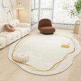 Irregular Ins Style Plush Carpets Home Bedroom Decor Bedside Carpet Minimalist Cloakroom Lounge Rug Modern Home Living Room Rugs