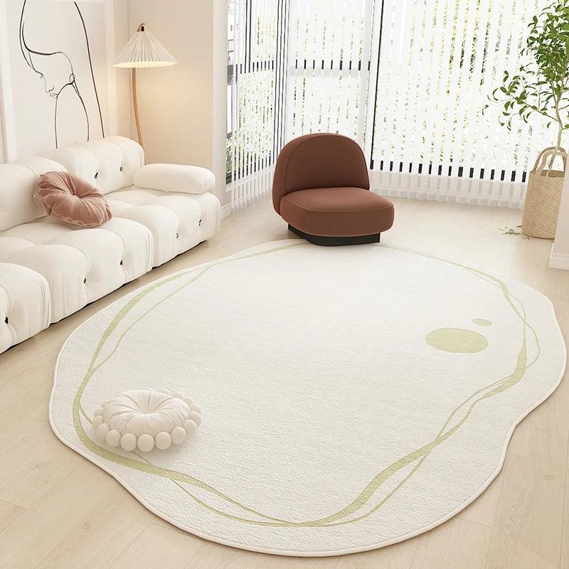 Irregular Ins Style Plush Carpets Home Bedroom Decor Bedside Carpet Minimalist Cloakroom Lounge Rug Modern Home Living Room Rugs