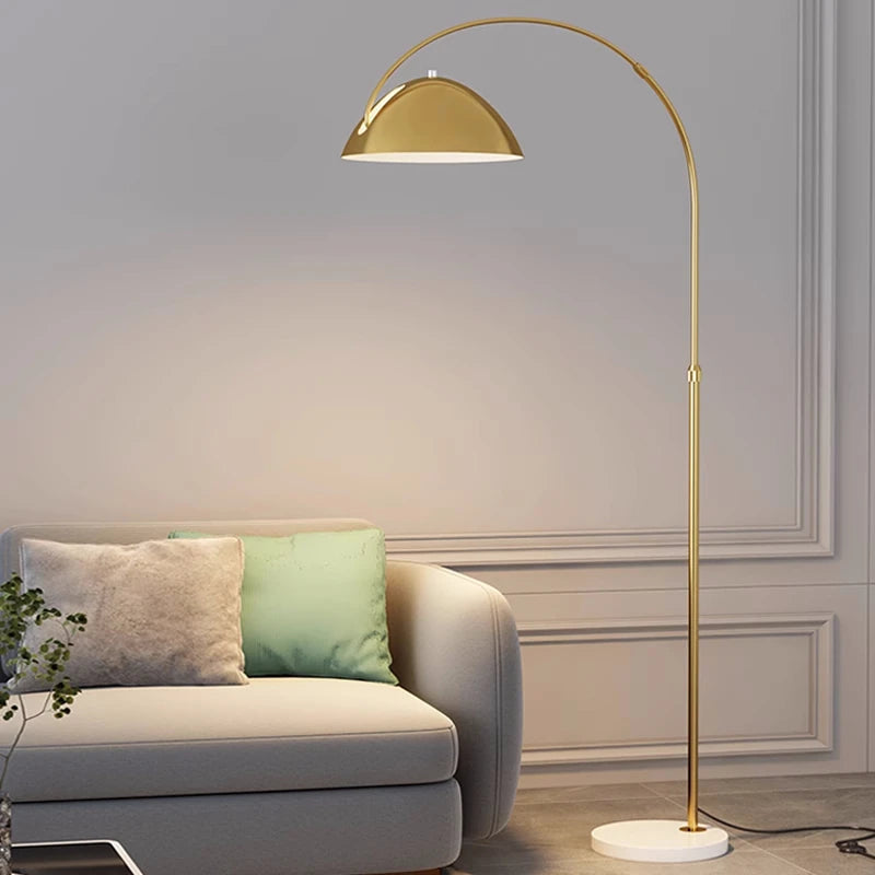 Italian Designer Luxury Marble Floor Lamp for Bedside Sofaside Living Room Atmosphere Lighting LED Standing Light Free Shipping