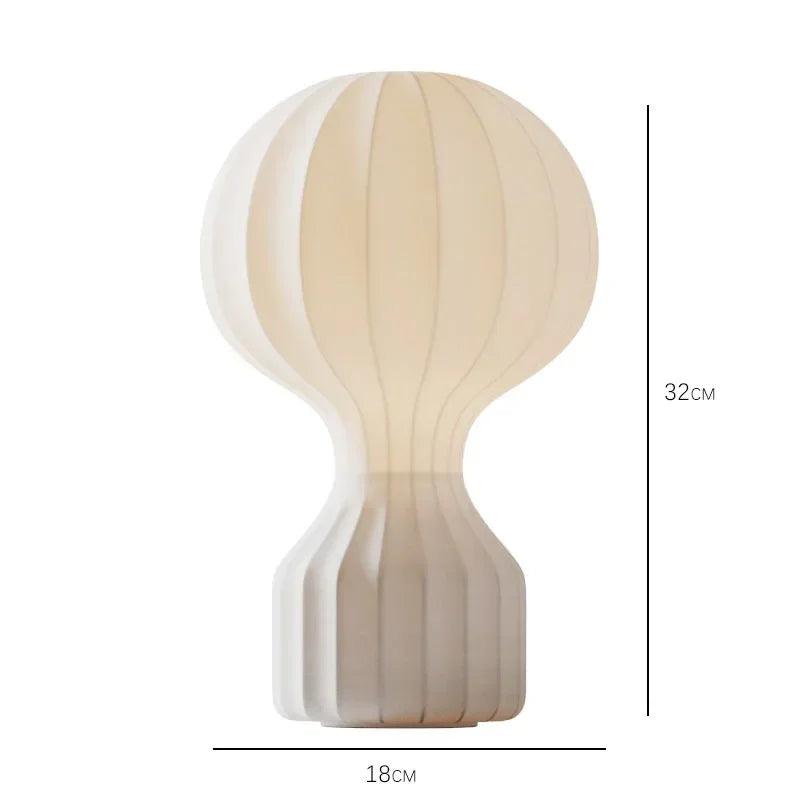 Italian Designer Silk Desk Lamp Bedroom Living Room Hotel Study Led Table Light Modern Lighting Home Decoration Balloon Lamps