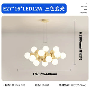 Italian Designer Style Living Room Pendant Lamp Cream Style Dining Table Dining Hall Restaurant Pendant Lamp 2023 New Chandelier