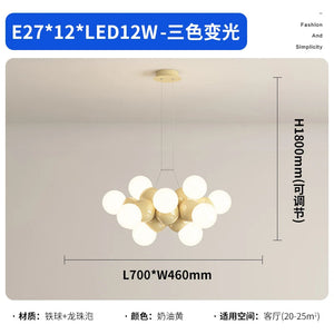 Italian Designer Style Living Room Pendant Lamp Cream Style Dining Table Dining Hall Restaurant Pendant Lamp 2023 New Chandelier