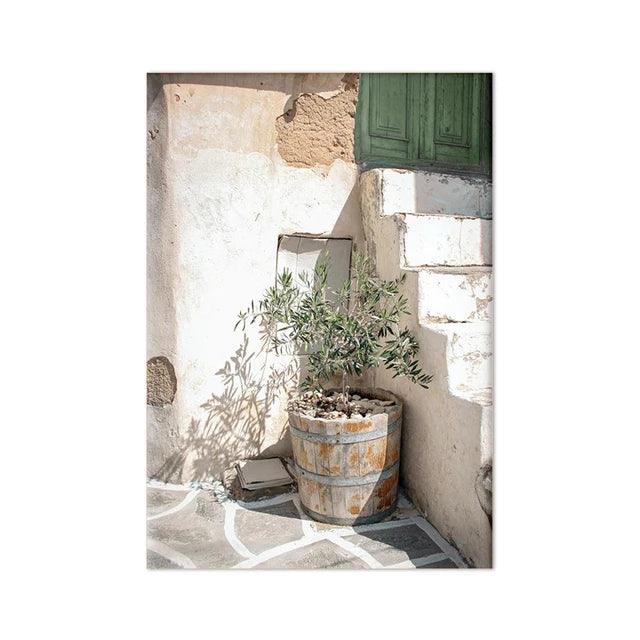 Italian Town Lemon Orange Harvest Poster and Prints Home Garden Plants Canvas Painting Car Bike Interior Decor Picture Wall Art