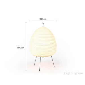 Japanese Design Akari Wabi-sabi Yong Table Lamp Printed Rice Paper Lamp Bedroom Desktop Decoration Table Lamp Drop Shipping