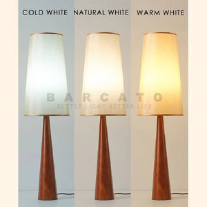 Japanese Designer Wabi-sabi Solid Wood Floor Lamp LED E27 Art Decorative Corner Standing Lamp Living Room Study Bedroom Cafe