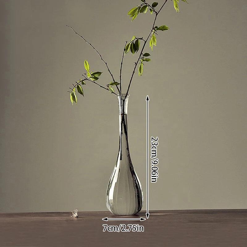 Japanese Zen Vase Transparent Glass Countertop Vase Home Decoration Flower Arrangement Hydroponic Home Decora Grace Small Vase