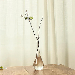 Japanese Zen Vase Transparent Glass Countertop Vase Home Decoration Flower Arrangement Hydroponic Home Decora Grace Small Vase