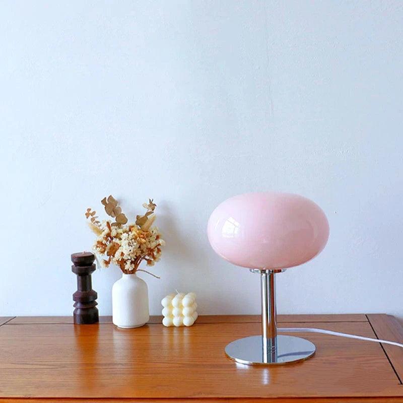 Joylove Girl Bedside Lamp Bedroom Lollipop Decorative Table Lamp Bauhaus Post modern Minimalist Nordic Retro Glass Table Lamps