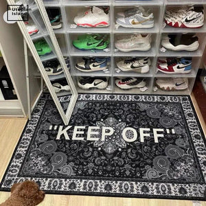 Keep Off Carpets For Living Room Fluffy Carpet For Bed Room Plush Floor Mat Soft Rugs Furry Play Mat Area Rugs 3d Black Doormat