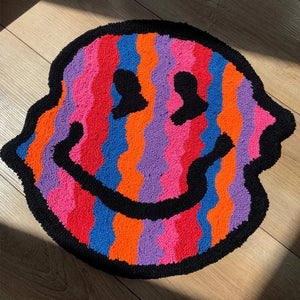 LAKEA Twisted Smiling Plush Carpet Rug Purely Handmade Soft Suitable for Room Decor Fluffy Carpets Bedroom Bathroom